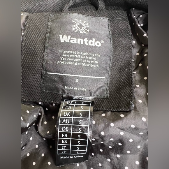 Wantdo Men's Black Cotton Lightweight Jacket Military Small Moto - Picture 8 of 9